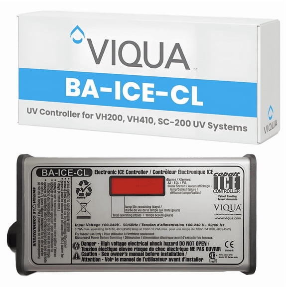 VIQUA Ultraviolet Water System Controller Replacement Black for VH200 and VH410 Systems Whole House Water Filters