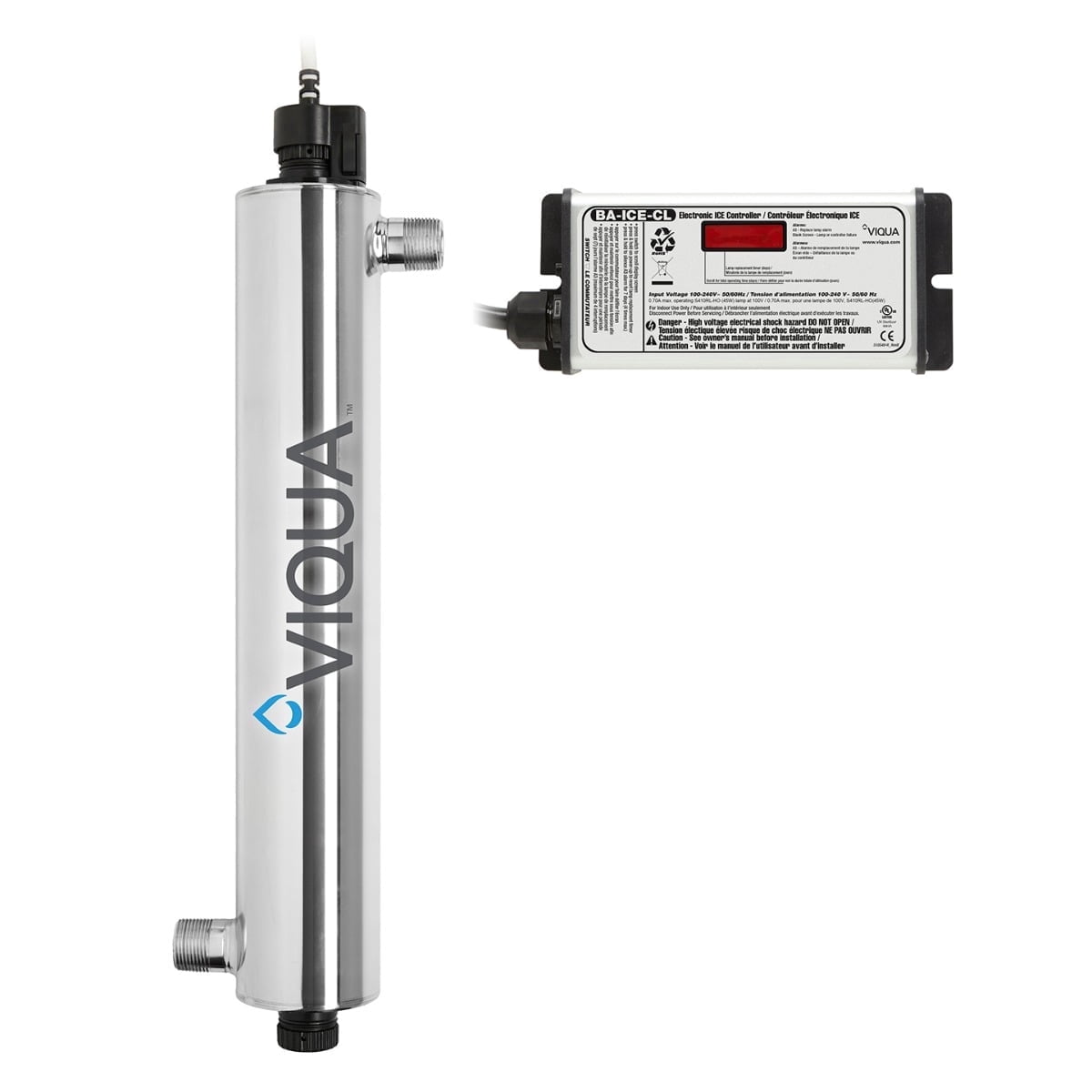VIQUA VH410 Whole House UV Water Purifier System, 18 GPM, Stainless Steel, Well & City Water Disinfection