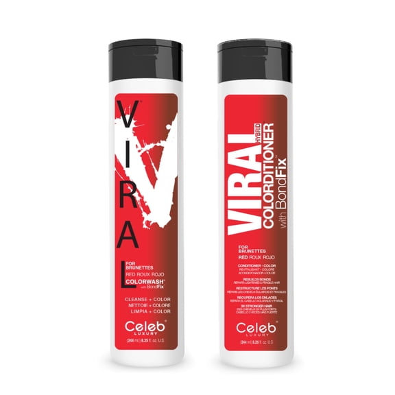 Viral Red for Brunette Hair