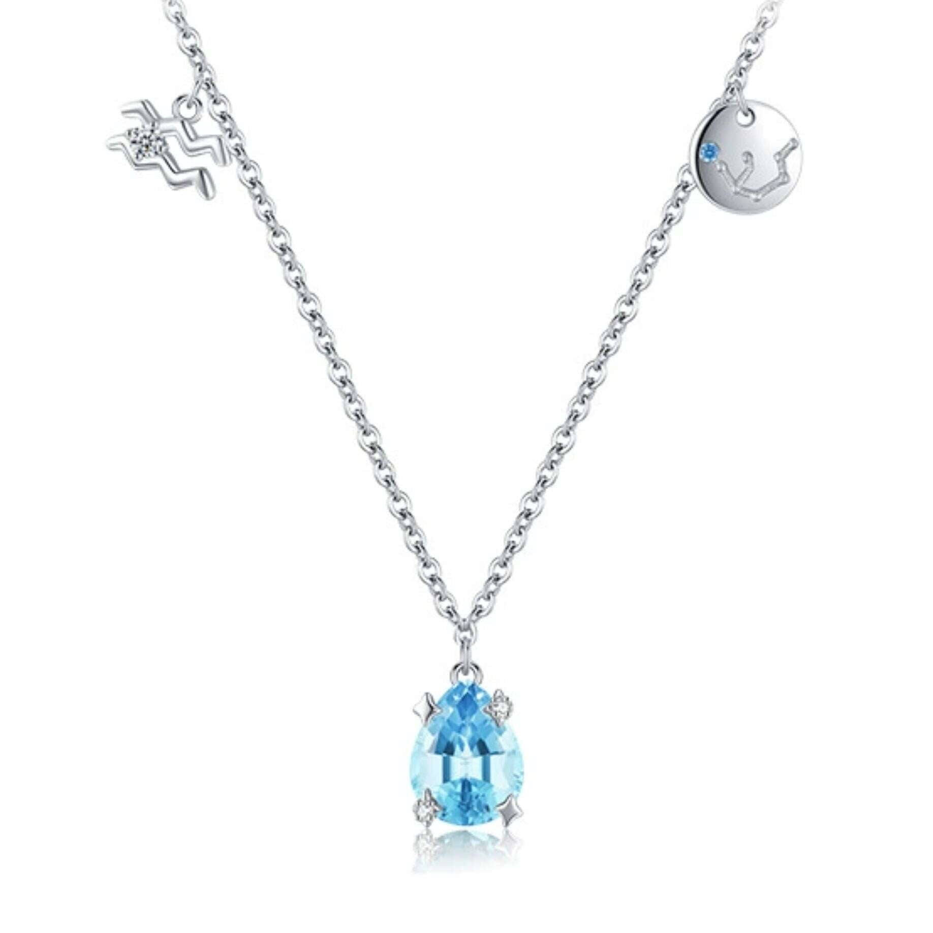 FLYOW Sterling Silver Edelweiss Choker Necklace - 2 Layered Dainty Pendant, Adjustable