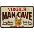 thumbnail image 1 of VIRGIL'S Man Cave Gift Metal Sign Wall Decor Gift 12x18 112180011286, 1 of 1