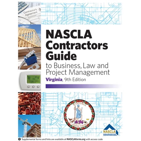 Pre-Owned VIRGINIA - NASCLA Contractors Guide to Business, Law and Project Management, Virginia 9th Edition Spiral-bound, 9781948558174, Paperback,