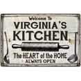 thumbnail image 1 of VIRGINIA'S Kitchen Farmhouse Sign Gift 8x12 Metal 108120033038, 1 of 1
