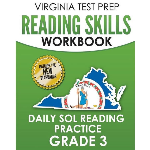 VIRGINIA TEST PREP Reading Skills Workbook Daily SOL Reading Practice Grade 3: Preparation for the SOL Reading Tests, (Paperback)
