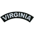 thumbnail image 1 of VIRGINIA TOP ROCKER, PATCH - US States Virginia High Thread Iron-On Heat Sealed Backing Sew-On Large Patch - 12â x 3â, 1 of 1