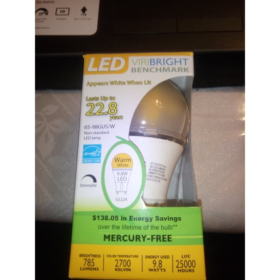 VIRIBRIGHT BENCHMARK LED MR 16- 4.5W GU 5.3 base Dimmable Bulb warm white