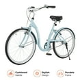 thumbnail image 1 of VIRIBUS 24" Womens Cruiser Bike Beach City Bicycle with Dual V-Brakes Single Speed Blue, 1 of 13
