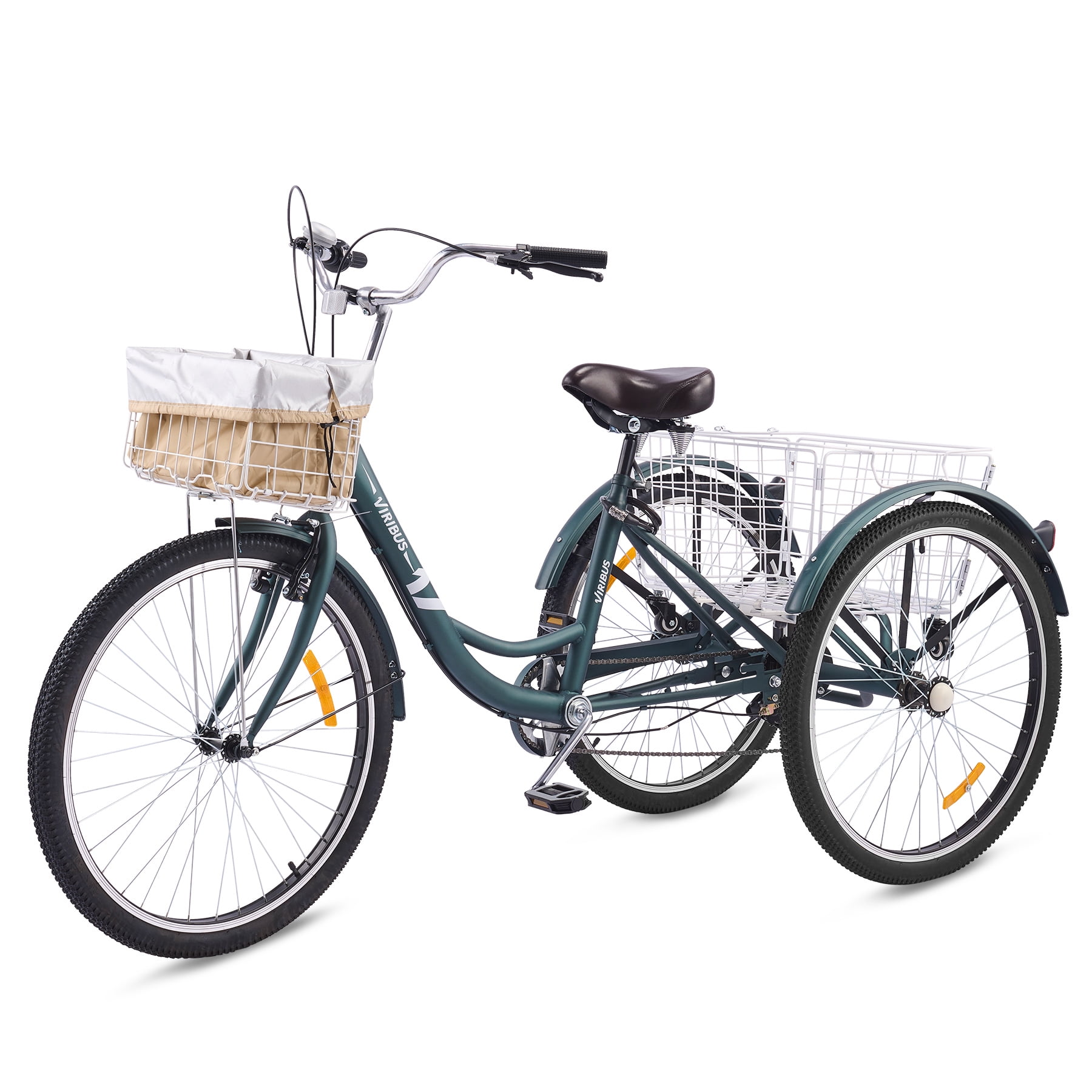 Tricycle with basket on back sale