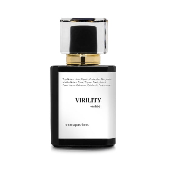 VIRILITY Perfume for Men| Extrait De Parfum Cologne| Essential Oil Fragrance|Deodorant Antiperspirant Spray Deodorizer (50 ml / 1.7 Fl Oz)