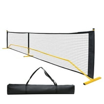 VIRNAZ 22 ft. Portable Pickleball Tennis Net W/Stand Net with Carry Bag Steel Poles