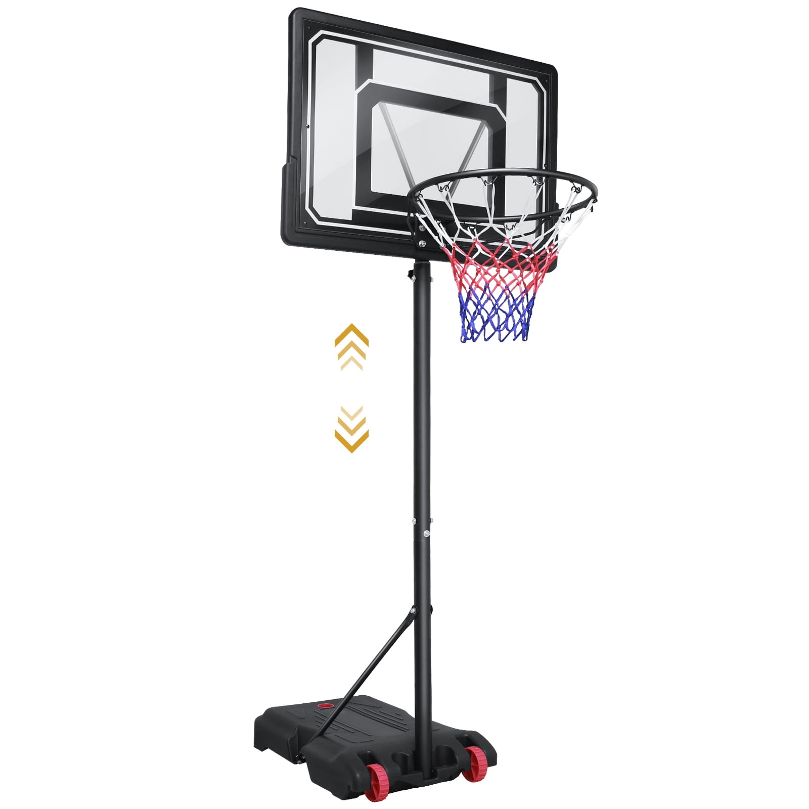 Photo 1 of 




Best seller
VIRNAZ
VIRNAZ 33 In. Portable Basketball Hoop & Goal for Outdoor Indoor Court 5 - 7 ft Height Adjustable
