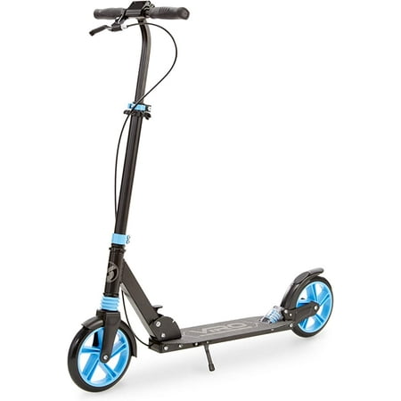 VIRO Rides Sport Runner Folding Kick Scooter, Black Blue