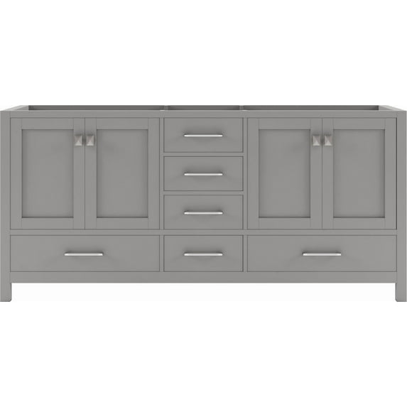 Caroline Avenue 72" Double Cabinet in Gray