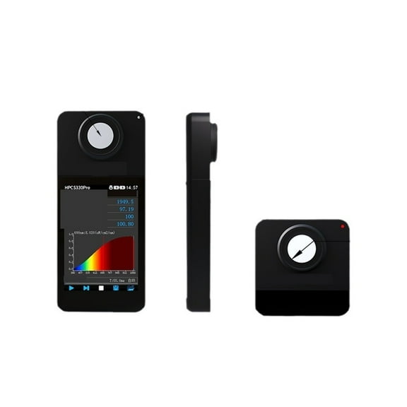 VIS NIR Spectrometer 380-1000nm PPFD PAR CCT CRI Lux Spectrum Meter Flicker Tester