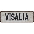 thumbnail image 1 of VISALIA Vintage Look Rustic Metal 6x18 Sign City State 206180041144, 1 of 1