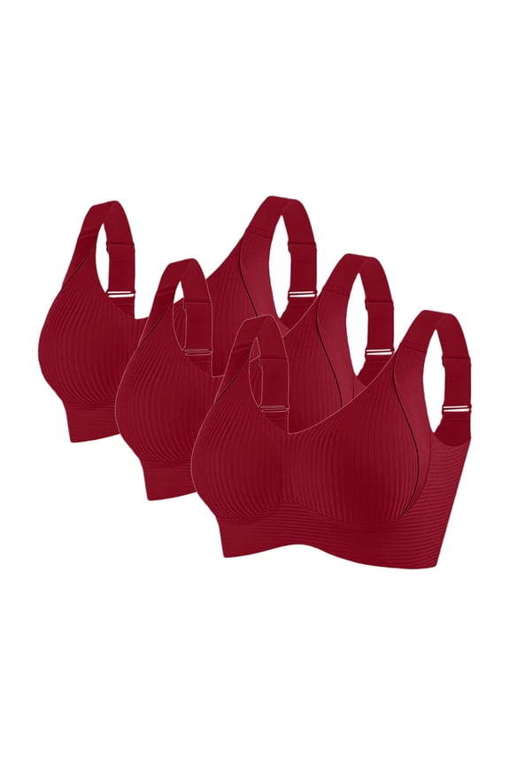 3Pack Lift Bust Shaping Bra Soft Push Up Bra Seamless Support Bras Lift Full Coverage Supportive Lounge Bra Wireless Tshirt Bra Seamless Full Support Bra Plus Size Support Bra A L