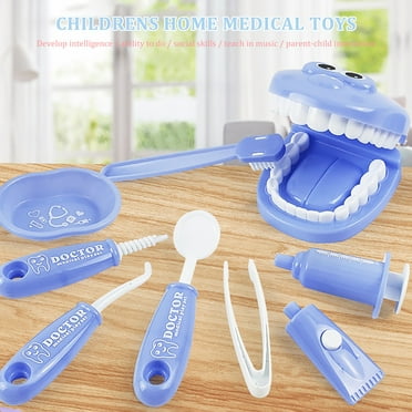 VISALY 9 Piece Set of Children's Oral Simulation Toy Dentist Examines Tooth Model