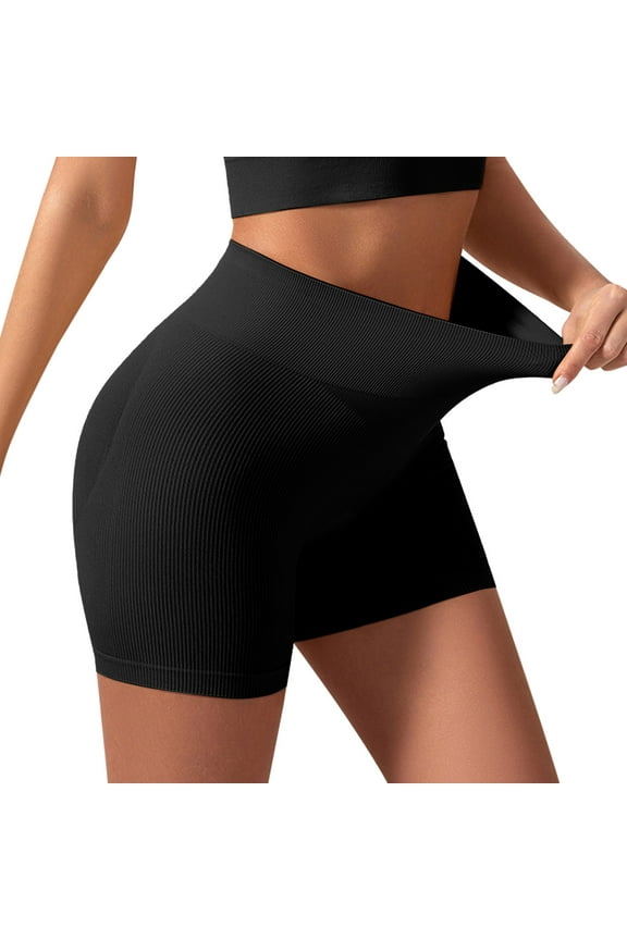 Anti-Chafing Slip Shorts: Boyshort Design, Under-Dress Shapewear, Black,M
