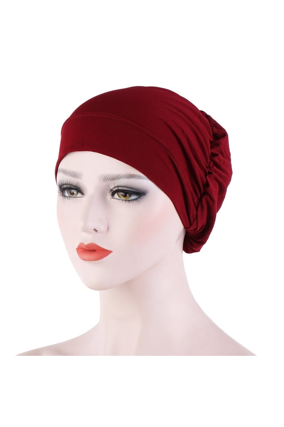 Bandanas Cotton Hair Scarf | Womens Sun Hats Packable Sun Hats Headband Night Cap Turban Hat Women's Derby Hats Chemo Hats Night Caps for Sleeping for Women, 1 Pack