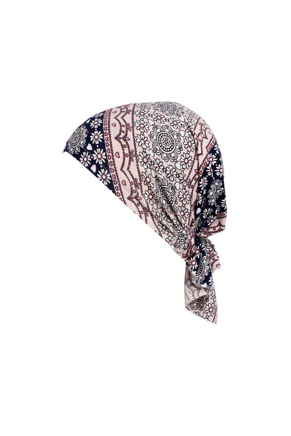 Baseball Hats Womens Church Hats | Hats Summer Women's Cotton Printed Muslim Hat Women Muslim Elastic Turban Print Cotton Hat Head Summer Hats Hats Baseball Caps Dress Hats | 1 Pack