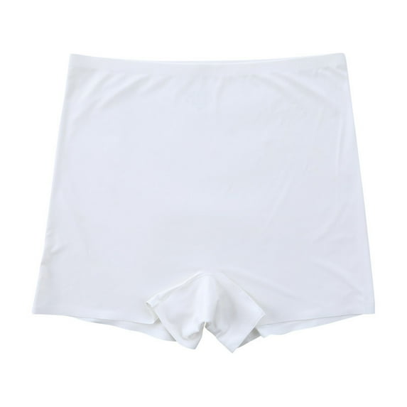 VISALY Boyshorts Women'S Soft Boys' Shorts Underwear Short Flat Corner Underwear Anti Scratch, Boxer Briefs, Panties (White, M)