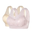 thumbnail image 1 of VISALY Bras for Women, High Support Adjustable Strap Full Coverage Up Bras Comfortable No Underwire Wireless Bras, Bra Pack, Bras for Women No Underwire, Bras (03# Yellow, 3XL), 1 of 9