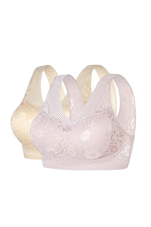 Bras for Women, High Support Adjustable Strap Full Coverage Up Bras Comfortable No Underwire Wireless Bras, Bra Pack, Bras for Women No Underwire, Bras (03# Yellow, 3XL)