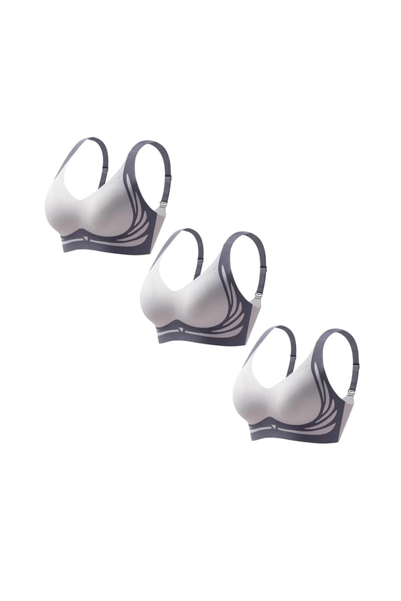 Bras for Women, Daily Comfort Wireless Shaper Bra Skin, Shapely Bra, Bras for Women No Underwire, Bras, Forme Posture Bra (Blue, 3XL)