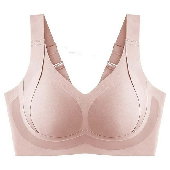 VISALY Bras for Women, Daily Comfort Wireless Shaper Bra Skin, Shapely Bra, Bras for Women No Underwire, Bras, Forme Posture Bra M-5XL