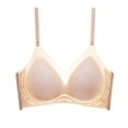 thumbnail image 1 of VISALY Bras for Women, High Support Adjustable Strap Full Coverage Up Bras Comfortable No Underwire S, Wireless Bra, Seamless Bras, Bras (Khaki, S), 1 of 5