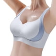 thumbnail image 1 of VISALY Bras for Women Super Gather Bra Anti Sagging Breasts Support Pushup Lifting Bras for Older Women, Wireless Bra, Push Up Bras, Bras (Gray, 5XL), 1 of 10