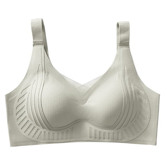 VISALY Bust Shaping Bra Lift Bras Push Up Full Coverage Bralettes Seamless Lifting Bras Lift Bras for Women Bust Shaping Bras Full Coverage Bralette Adjustable Strap Bra Bras for Seniors Green L