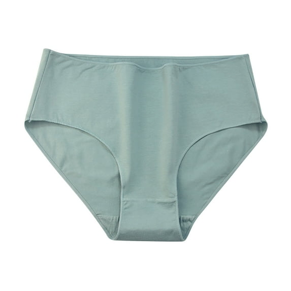 VISALY Cheeky Panties Seamless Underwear Women'S Pure Cotton Underwear Large Size High Waist Breathable High Elastic High Slit Crotch Briefs Breathable Underwear Cotton Panties Panties Light blue XL