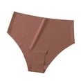 thumbnail image 1 of VISALY Cheeky Panties Silk Panties Underwear High Waisted No Show Bikini Silky Soft Briefs Breathable Underwear No Show Panties Bikini Panties Gold M, 1 of 6