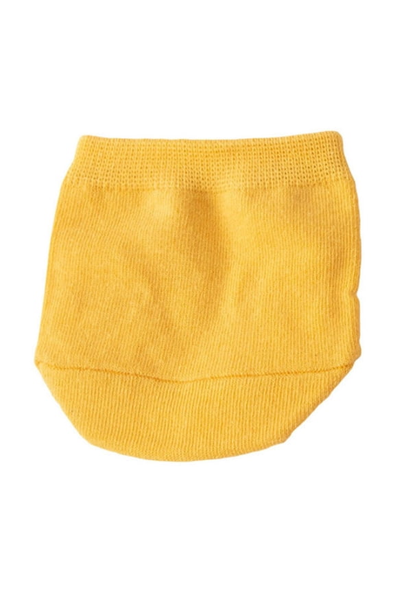 Cotton Half Socks Toe Topper Liner Socks Toe Cover Socks Socks for Lady, Non-Slip Invisible Socks (Yellow, One Size)