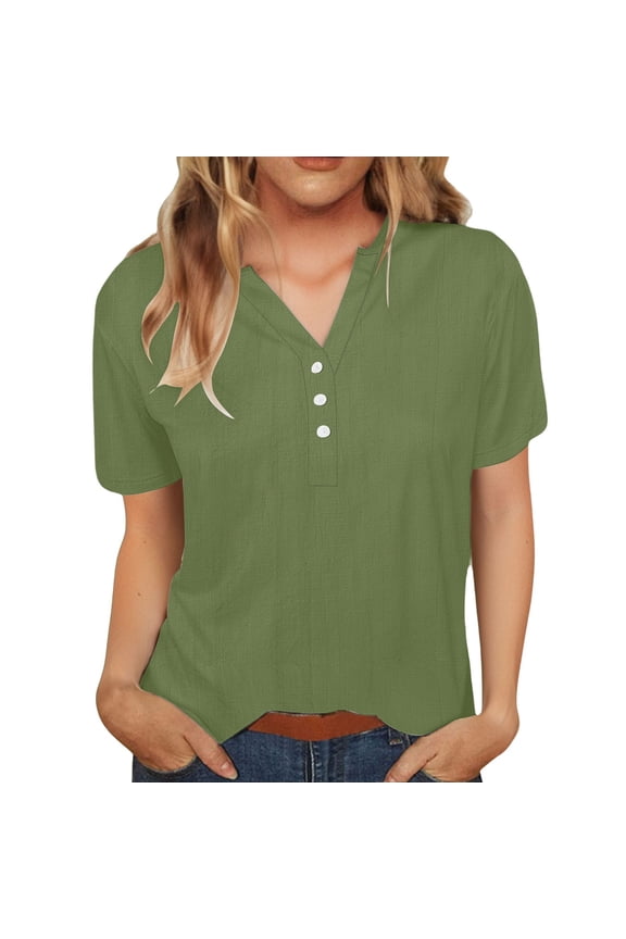 Cotton Linen Shirts Oversized Tshirts Dressy Casual V Neck Botton Down Blouses Short Sleeve Tops Tunic Tops Casual Blouses Modest Blouses Basic Tees Tunic Tops Casual Summer Tops Jn Xxl