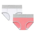 thumbnail image 1 of VISALY Cotton Panties for Women Pack, Cotton Panties Low Waist Stretch, Panties Pack Cotton Demifill Teen Girls Period Underwear Cotton Soft Women Panties briefs multipacks, 2-Pack | B- Hot Pink,5XL, 1 of 5