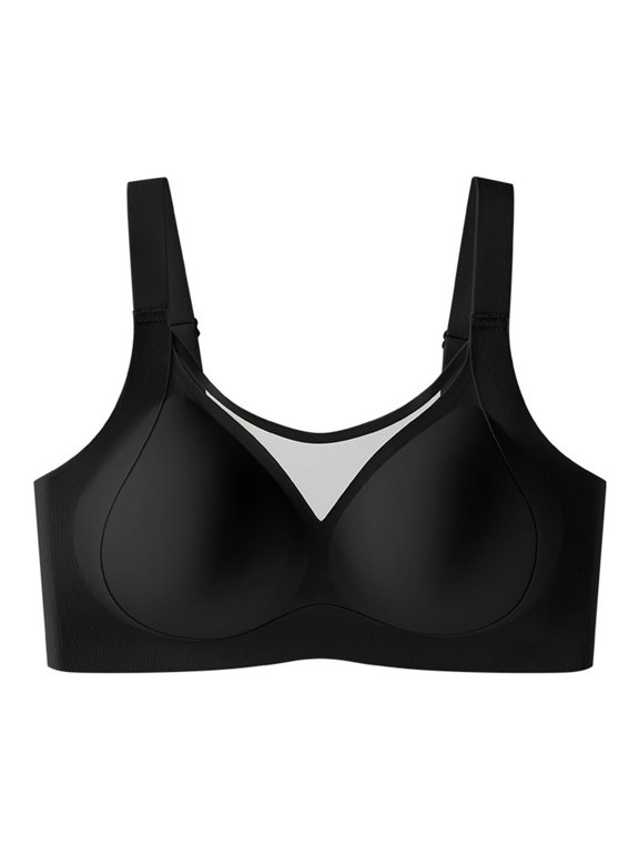 Custom Bust Lift Shaping Bra Shape Lifting Bra for Seniors Seamless Soft Bras Full Coverage Push Up Custom Bust Shaping Bras Seniors Wireless Bra Seniors Shaping Bra T-Shirt Bra Black 3Xl