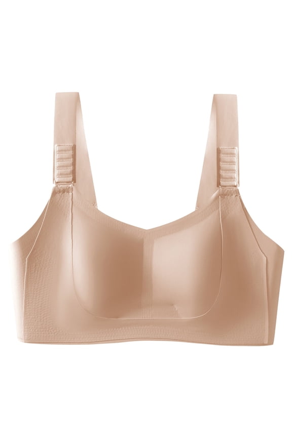 Custom Bust Lift Shaping Bra Shape Lifting Bra for Seniors No Underwire Everyday Bras Seamless Wireless Bras Custom Lift Bust Bra Custom Bust Lift Bra Lift Bust Shaping Bra Beige Xxl