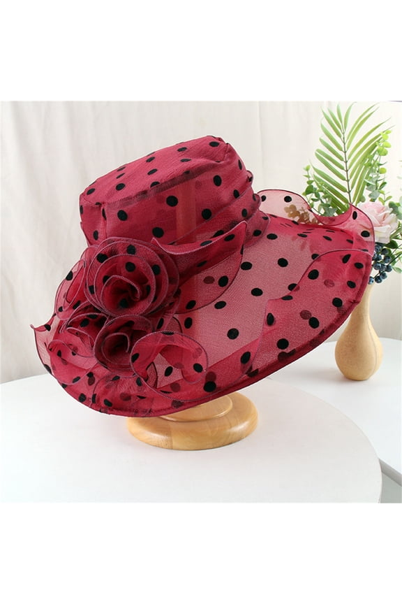 Derby Hats Large Brim Sun Hats for Women | Sun Hats for Women Wide Brim Sun Protection Hats Sun Protection Bucket Hats Organza Large Brim Hat Elegant Straw Hats for Men | White