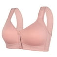 thumbnail image 1 of VISALY Front Closure Bras for Women, Women Shaped Cup Front Button Bra with out Wires Vest Style Plus Size Bra, Bras for Older Women, Bras, Forme Posture Bra (Pink, 50), 1 of 9