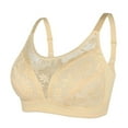 thumbnail image 1 of VISALY Full Coverage Bras Spaghetti Strap Bra Women Breathable Tube Top Bra Underwear Without Steel Ring And Adjustable Shoulder Strap Wireless Bras For Women Comfortable Bras Bras For Women Khaki 40, 1 of 5