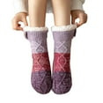 thumbnail image 1 of VISALY Grip Socks Fuzzy Socks for Women with Grippers | Slipper Socks with Grippers Fuzzy Socks with Grips Winter Thickened Socks Slipper Socks with Grips Womens Slipper Socks Warm Scarf Winter Soft, 1 of 6