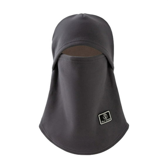 VISALY Hood Balaclava Face Mask Warm Breathable Lightweight Full Coverage Moisture-Wicking Fleece Face Mask Neck Warmer Winter Face Mask Comfortable Helmet Compatible for Men & Women Grey One Size
