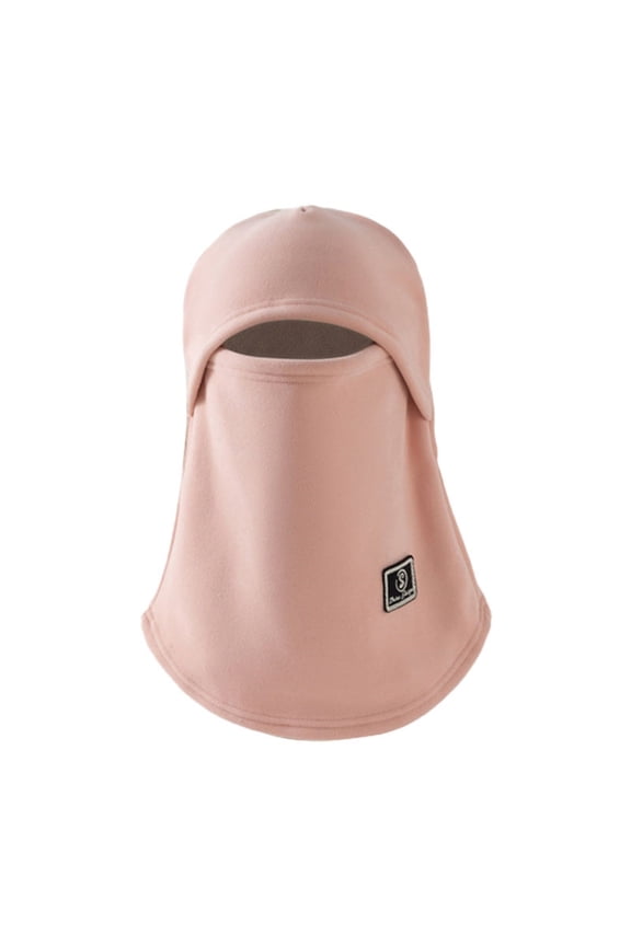 Hood Balaclava Face Mask Warm Breathable Lightweight Full Coverage Moisture-Wicking Fleece Face Mask Neck Warmer Winter Face Mask Comfortable Helmet Compatible for Men & Women Pink One Size
