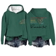 thumbnail image 1 of VISALY Hoodies Pullover Graphic Sweatshirts Oversized Slogan Letter Graphic Long Sleeve Sweatshirt Aesthetic Pullover with Pockets Comfort Sweatshirt Basic Tops Pull Over Sweaters Womens Green 3Xl, 1 of 2