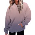 thumbnail image 1 of VISALY Hoodies Pullover Tunic Sweatshirt Oversized Casual Long Sleeve Loose Fashion Pockets Pullover Tops Printed Sweatshirts Soft Sweaters Womens Sweaters Dressy Casual Pullover Sweatshirt Grey Xxl, 1 of 5