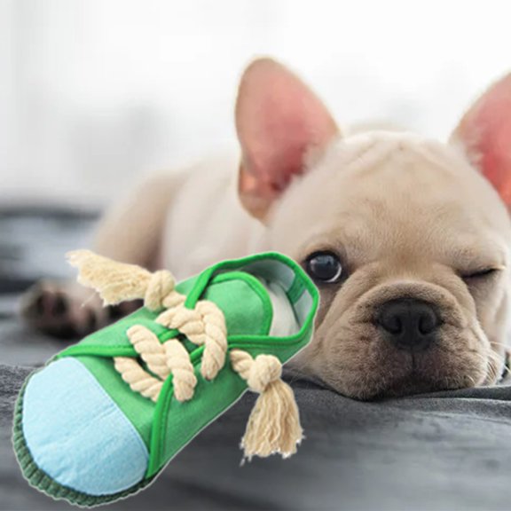 VISALY Indestructible Dog Toy Super Chew Dog Toy Shoe Modeling Can Make A Sound Leak Food Interactive Dog Toy Gift Medium Dog Big Dog Small Dog