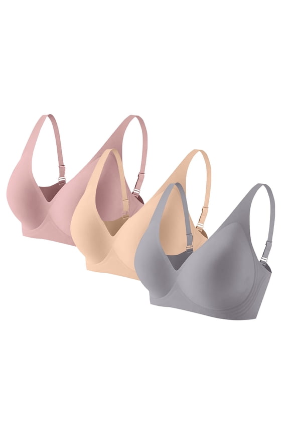 Jelly Bras for Women Adjustable Strap Bra Adjustable Strap Bra Plus Size Bra Soft Plunge Bra Daily Wireless Bra Everyday Bralettes Plus Size Jelly Bra Lounge Bra Soft Wireless Bra 3Pc Ah S