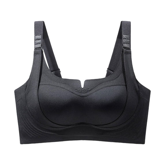 VISALY Lift Bust Shaping Bra Full Support Shaping Bra Comfort Tshirt Bra Seamless Support Bra Everyday Lift Bra Daily Wear Lift Bra Seamless Wireless Bra Seamless Tshirt Bra Tshirt Lift Bra Black 34